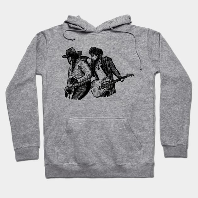 Born to Run Bruce Springsteen Hoodie by Jamie Collins